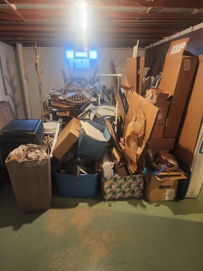 Roll-off dumpster container at job site for Yard Waste Dumpster Rental in North Plains